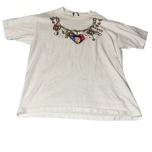 Vintage Elvis Presley Diamond Dust Tee XL Single Stitch Graphic‎
